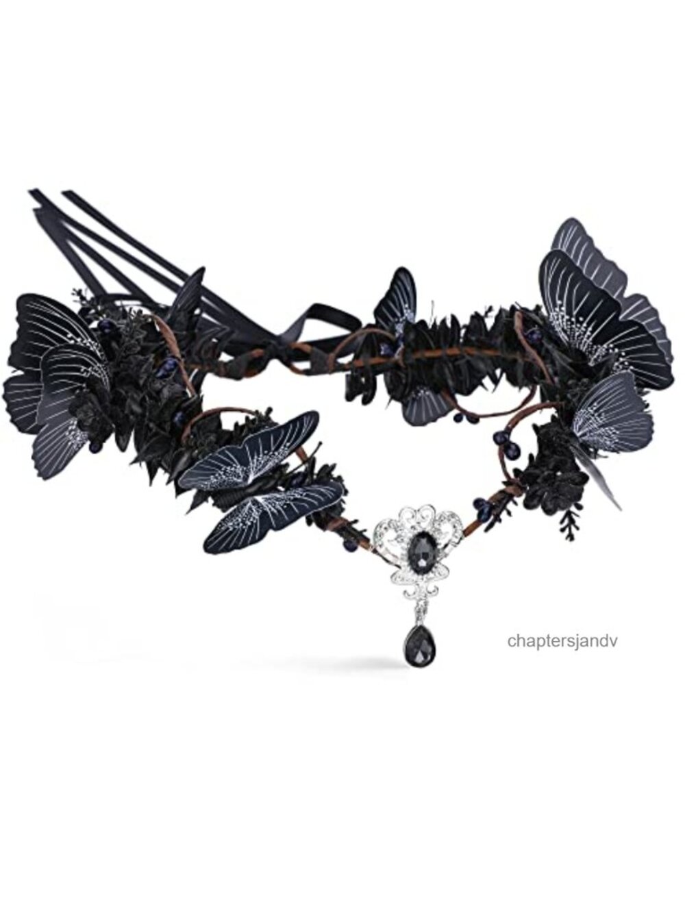 Handmade Gothic Butterfly Fairy Crown Elf Circlet Headband Cosplay